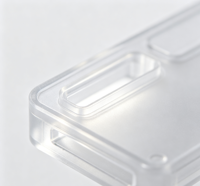 Boîtier de guidage de lumière en résine transparente imprimé en 3D SLA, personnalisé OEM, à haute transmission lumineuse, pour l'assemblage de coque extérieure d'instrument optique