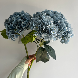 M206 <span class=keywords><strong>Fiori</strong></span> di Ortensia Artificiali in Lattice di Alta Qualità, Effetto Realistico, Bianchi <span class=keywords><strong>e</strong></span> Verdi, per Decorazioni Matrimoniali - Product Image 3