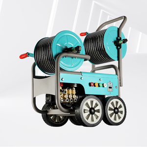 Nouvel équipement de débouchage d'égouts triphasé haute puissance 10KW, grande capacité 45L/min, machine de dragage de canalisations triphasée - Product Image 1