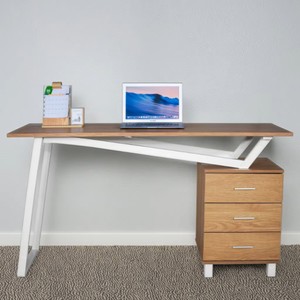 Home-Office-Schreibtisch im Industries til Multifunktion aler Schreibtisch Quadratischer <span class=keywords><strong>Computer</strong></span> tisch aus Holz mit <span class=keywords><strong>3</strong></span> Schubladen - Product Image 5