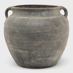 Olla de pepinillo de piedra hecha a mano, textura desgastada, Vintage moderna cocina rústica, tarro de almacenamiento decorativo, diseño Floral para el jardín del hogar - Product Image 1