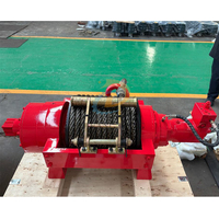 Treuil hydraulique de 25 tonnes avec freins pneumatiques et dévidoir à roue libre par Prowinch pour grue de remorquage, cabestan de traction hydraulique