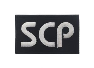 Patch <span class=keywords><strong>Velcro</strong></span> brodé personnalisé avec logo SCP Foundation, autocollants <span class=keywords><strong>pour</strong></span> gilet tactique SCP, brassard naturel <span class=keywords><strong>pour</strong></span> activités de plein air, <span class=keywords><strong>pour</strong></span> vestes, chapeaux et sacs - Product Image 5