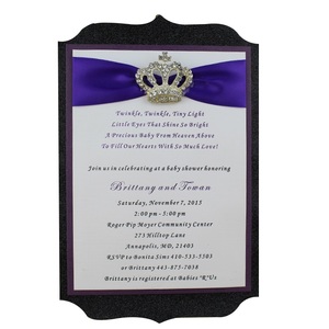 Invitations <span class=keywords><strong>de</strong></span> mariage en papier à paillettes noires et cartes d'invitation <span class=keywords><strong>de</strong></span> mariage à paillettes personnalisées - Product Image 5