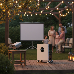 แบตเตอรี่ลิเธียมไอออน LiFePo4 สำหรับใช้งานกลางแจ้ง 2400W 3072Wh ขายดี พร้อมเครื่องกำเนิดไฟฟ้าพลังงานแสงอาทิตย์สำหรับบ้าน ระบบคลื่นไซน์บริสุทธิ์ MPPT สำรองไฟฉุกเฉิน - Product Image 2