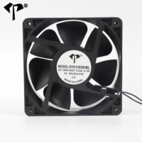 Ventilateur axial de refroidissement EC à haut débit d'air 12038, 100-240VAC, double roulement à billes, 120x120x38mm, ventilateur de ventilation industriel sans balais