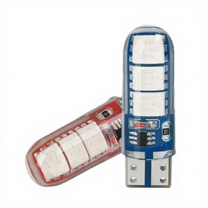 T10 LED 5050 6SMD SMD หลอดไฟรถยนต์ไฟสโตรโบสโคปสีเหลือง12V ใหม่ - Product Image 4