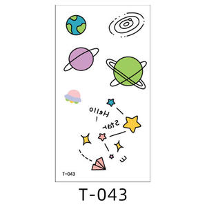 Nouveaux autocollants de <span class=keywords><strong>tatouage</strong></span> de dessin animé 2025, imperméables, beauté, <span class=keywords><strong>tatouage</strong></span> temporaire pour le visage, avec de petits animaux et des dinosaures pour l'application sur le corps - Product Image 6