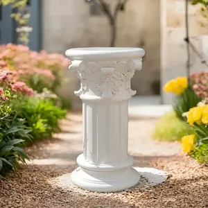 <span class=keywords><strong>Statua</strong></span> di Colonna <span class=keywords><strong>Greca</strong></span>, 40 cm di Altezza, Elegante Scultura di Colonne Romane Greche Bianche, Supporto Decorativo per Esterni, Giardino, Patio, Matrimoni - Product Image 4