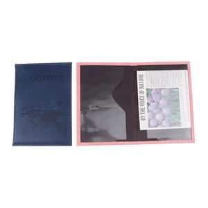 En gros, Nouveau Porte-cartes en Cuir PU, Design Simple et Tendance, Fin et Mince, pour Voyage - Product Image 2