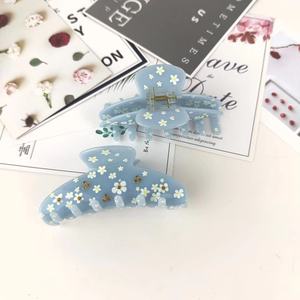 Pinza para el pelo <span class=keywords><strong>de</strong></span> acetato con estampado <span class=keywords><strong>de</strong></span> broma fresca para <span class=keywords><strong>mujer</strong></span>, tocado <span class=keywords><strong>de</strong></span> diseño francés con incrustaciones <span class=keywords><strong>de</strong></span> diamantes para estilo <span class=keywords><strong>de</strong></span> fiesta dulce - Product Image 1