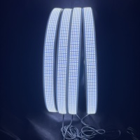 Lampes de jantes Lumina haute performance 5 rangées blanc pur 16000LM, kit de 4 éclairages de roue blancs 5 rangées 15/17/20 pouces 12V
