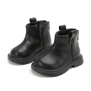 Bottes de neige pour enfants JHT, vente chaude transfrontalière, chaudes, respirantes, à la cheville, décontractées, doublées, bottes en caoutchouc à fermeture éclair pour filles - Product Image 1