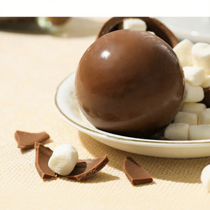 Kẹo marshmallow phủ socola hình quả cầu, bán trực tiếp từ nhà máy - Product Image 4