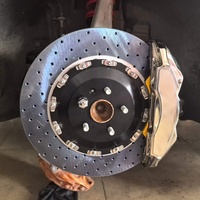 Kit d'étriers de frein Brembo GT350 avant 6 pistons 19Z arrière 4 pistons pour XPeng P7 355/345 avec rotors percés et compatible EPB hydraulique