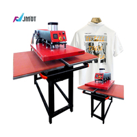 Presse à Chaud Automatique JIMEI, Hydraulique Double Station, pour T-shirts et Casquettes, 40x60
