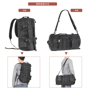 Sac à dos de pêche cylindrique imperméable en polyester, sac à bandoulière d'extérieur pour canne à pêche cylindrique, sac à leurres, export - Product Image 3