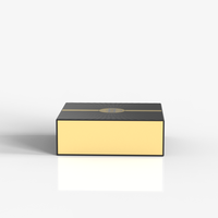 Emballage cosmétique noir de haute qualité, boîte rigide avec doublure en éponge, logo personnalisé, boîte magnétique de luxe haut de gamme pour flacon de parfum, fabrication chinoise
