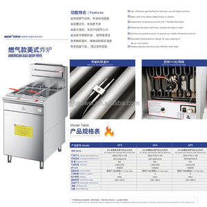 Friggitrice a Gas Verticale in Acciaio Inox da 44L, Grande Capacità, Macchina per Patatine Fritte, Friggitrice Professionale a 5 Bruciatori per Pollo, per Ristoranti - Product Image 2