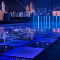 Plancher de danse LED à changement de couleur RVB - Plancher de danse interactif portable éclairé avec contrôle DMX, classé IP65 pour les fêtes/les clubs