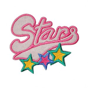 Hot Sell Cheap Custom Cartoon Words Badge Iron on Letter Patches for Clothing Bag Accessories - Product Image 4