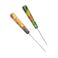 Offre Spéciale personnalisé Portable longue résine narguilé Shisha feuille perforateur avec aiguille givré techniques accessoire pour narguilé Shisha