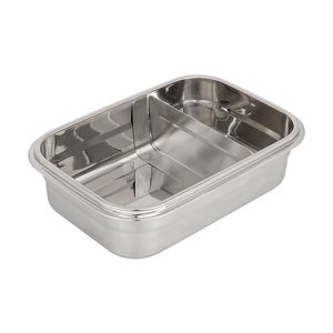 Kotak Bekal Stainless Steel Ramah Lingkungan dengan Sekat Kotak Makan Sekolah Kotak Makan Siang yang Dapat Digunakan Kembali - Product Image 4