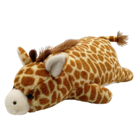Personnalisé en gros 17 pouces visqueux laydown girafe en peluche jouet