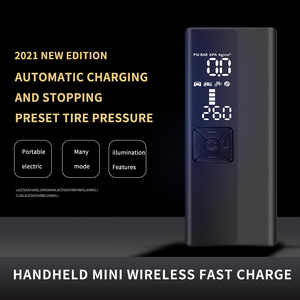 Tiếng Ồn Thấp Thông Minh Không Dây Máy Nén Khí 5V Cordless Kỹ Thuật Số Xe Tire <span class=keywords><strong>Inflator</strong></span> Máy Bơm Không Khí Với Đánh Giá - Product Image 4