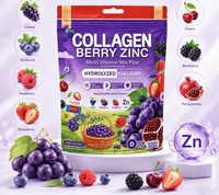 Natuurlijk suikervrij bloedsinaasappel collageenpoeder met 1000mg vitamine C, fruitextract beauty drankmix voor vrouwen, voor een stralende huid