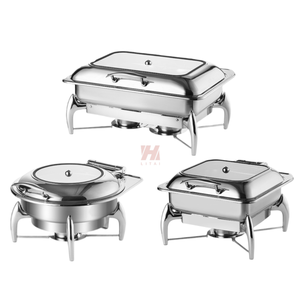 Liyunda nhà sản xuất thép không gỉ Tự chọn máy chủ nóng sang trọng 6L/9L nhiên liệu ấm hơn bạc/Vàng Đứng nóng lên giữ thiết bị - Product Image 1