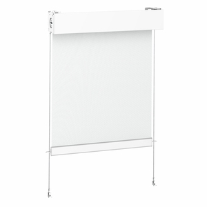 Stores à enroulement électriques en métal <span class=keywords><strong>avec</strong></span> câble de guidage intégré, résistants au vent, personnalisables pour mariages en extérieur (DK 120-63) - Product Image 1