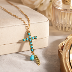Collana esagerata con foglia a forma di piuma, regalo retrò da donna per feste - Product Image 4