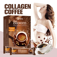 Café au Collagène Original du Fabricant, 100% Blanchissant, Probiotiques Premium, Boissons au Café au Collagène