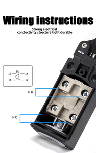 Cntd 10A 380VAC IP65 dọc giới hạn thiết bị chuyển mạch <span class=keywords><strong>kh</strong></span>ông thấm nước CLS-111 điện van lăn pit tông phích cắm 10A 380VAC - Product Image 2