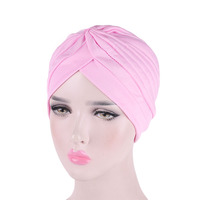 Turbante para dormir anudado para mujer, sombrero indio musulmán, gorra de quimio para el cáncer, venta al por mayor