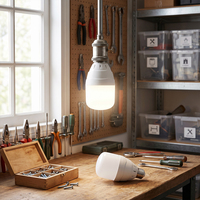Ampoule LED T en gros, matériau brut, avec culot E27/B22, 6W, 6500K, AC, haute luminosité pour usage résidentiel