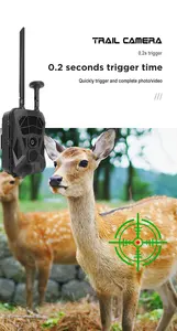 4G Trail Camera Wireless Security 3G Hunting Outdoor Camera 4G Solar Security Alarm Human Detection PTZ Camera