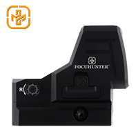 Lunette de visée laser rouge solaire Focuhunter, tactique, en aluminium, grande fenêtre, fonctions Shake-Awake, 1X26mm, multi-couches, étanche
