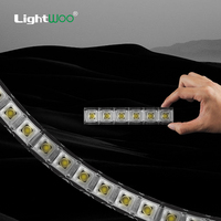 Nouvelle arrivée, luminaire linéaire en cristal architectural LED, connexion sans soudure, 110 lm/W, 3 CCT réglables, luminaire suspendu pour escalier, design exquis
