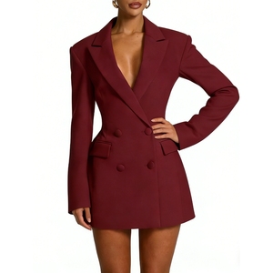 <span class=keywords><strong>Abito</strong></span> da Donna <span class=keywords><strong>Doppiopetto</strong></span> su Misura - Vestito Formale Aderente da Ufficio <span class=keywords><strong>Mini</strong></span> - Product Image 3
