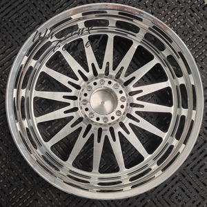 Rines Forjados Agresivos con Offset -44 -51 -76 -101 mm, 24x14 26x16 28x16, Borde Profundo, Cromados, para Camionetas y SUVs Elevados - Product Image 5