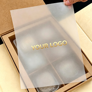 Carta Trasparente Stampata Personalizzata per Imballaggio Interno, Carta Pergamena per Scatole di Tè, Confezioni Regalo Artigianali con Logo e Dimensioni Personalizzabili - Product Image 1
