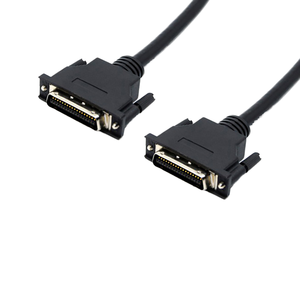 Cable de datos blindado de cobre con núcleo de cobre, 18 pares trenzados, 36 pines MDR macho a medio paso CN36, con servomotor SCSI, PBT, PVC y tornillo - Product Image 1