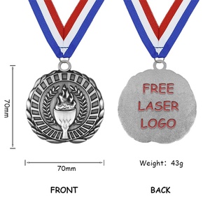 Medaglia Commemorativa Sportiva Personalizzabile in Metallo Placcato Stile Antico, Premio per Eventi Sportivi e Maratone - Product Image 5