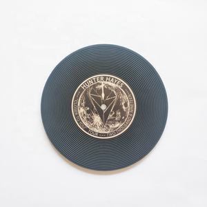 Posavasos personalizables de PVC/goma suave en blanco, posavasos de disco de vinilo para bebidas, protección de mesa que evita daños en los muebles - Product Image 4