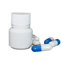 Flacon de pilules en plastique HDPE de 20ml avec joint de pression Flacon de pilules vide solide, Flacon en plastique pharmaceutique pour flacons