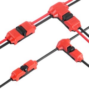 Conector Eléctrico de Empalme Rápido en Forma de H para Cable de 2 Pines 22-16 AWG, Bloques de Terminales de Crimpado para Tiras LED - Product Image 5