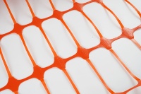 Clôture de sécurité en plastique durable, légère, orange, en HDPE stabilisé aux UV, pour chantier de construction