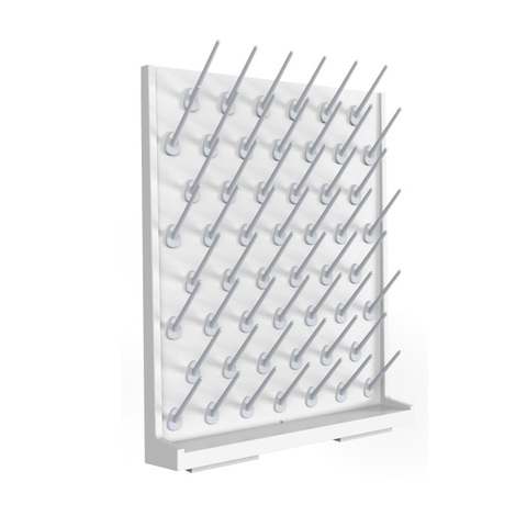Wall Mounted Drying Rack Laboratory PP Furniture Lab Pegboard Chemical Resistant